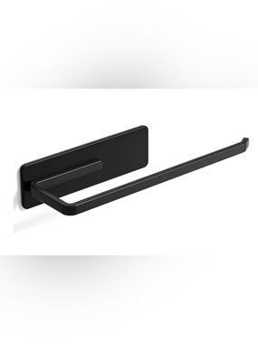 Magnetic Black Metal Paper Towel Holder Heavy-Duty New